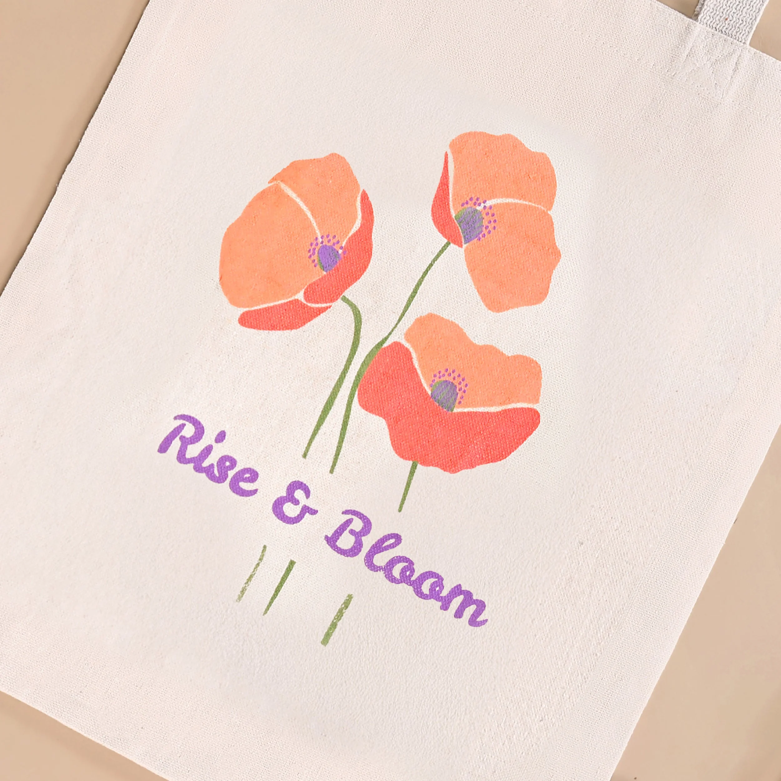 Love And Bloom Sustainable Canvas Tote Bag Set Of 2 - Image 9