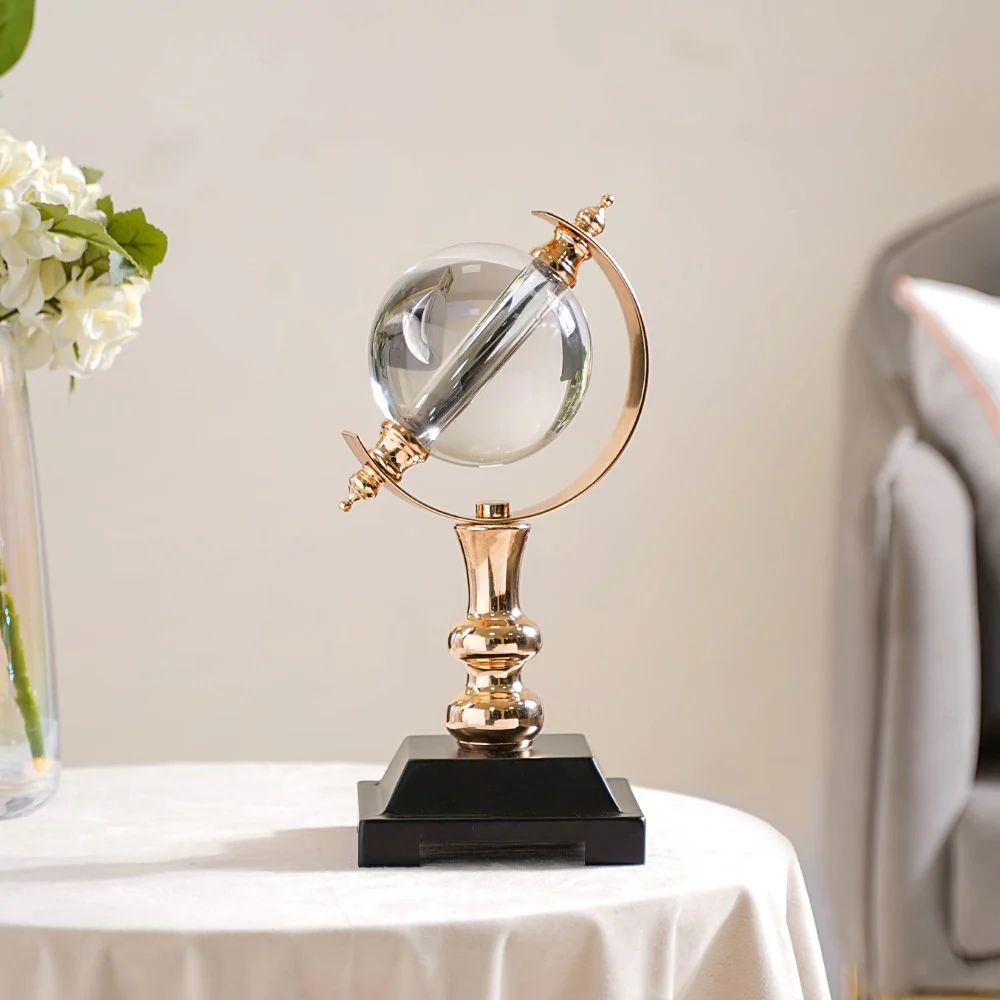 Luminous Crystal Ball Showpiece With Stand - Image 6