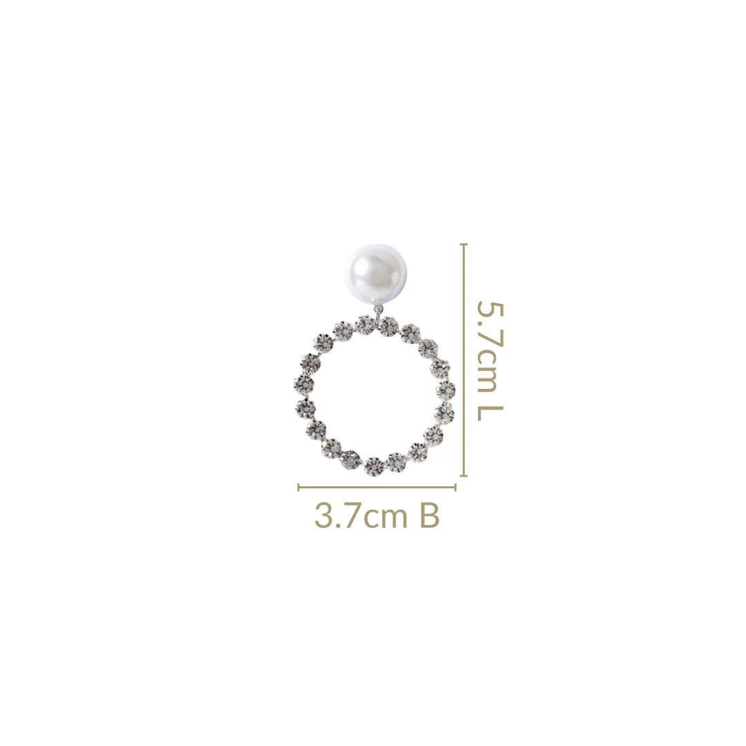 Lunar Sparkle Hoop Danglers - Image 3