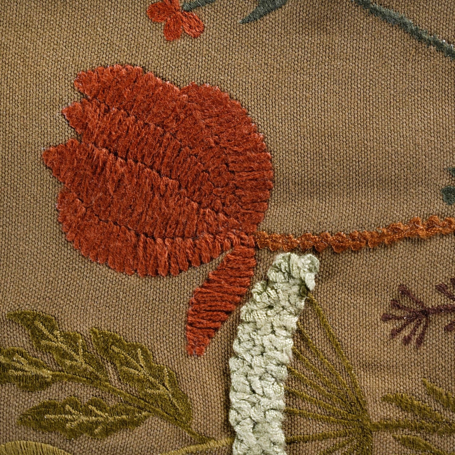 Lush Floral Embroidery Dining Table Runner - Image 4