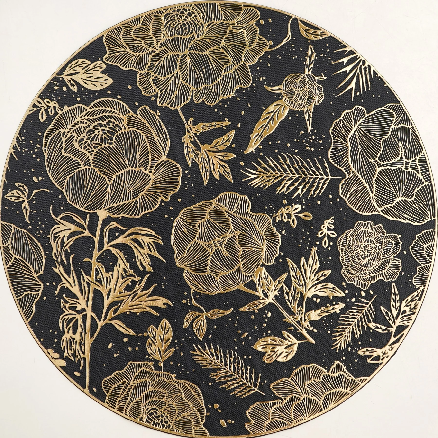 Luxe Black And Gold Placemats Set Of 6 - Image 6