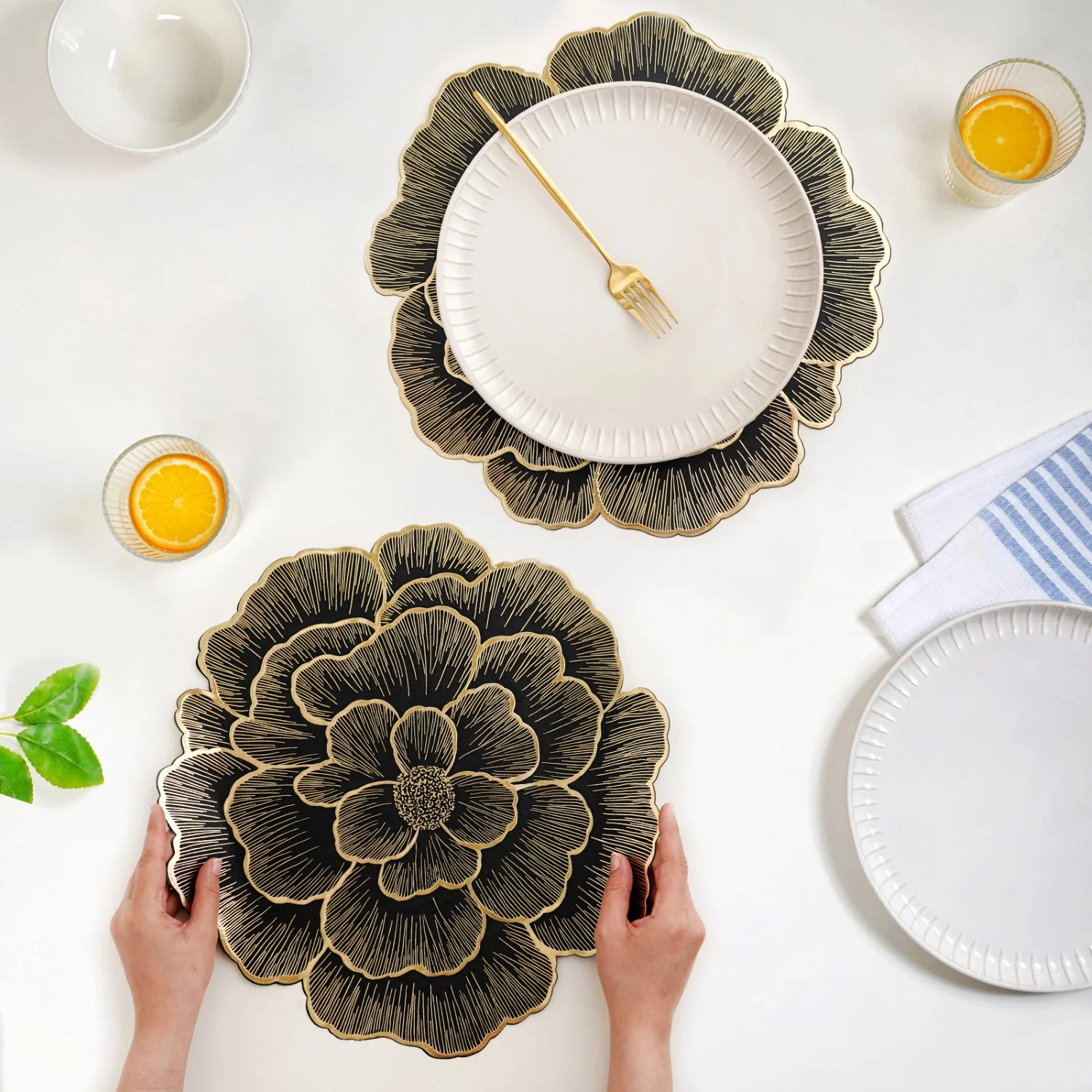 Luxe Bloom Radiance Table Mat Set Of 6 - Image 3