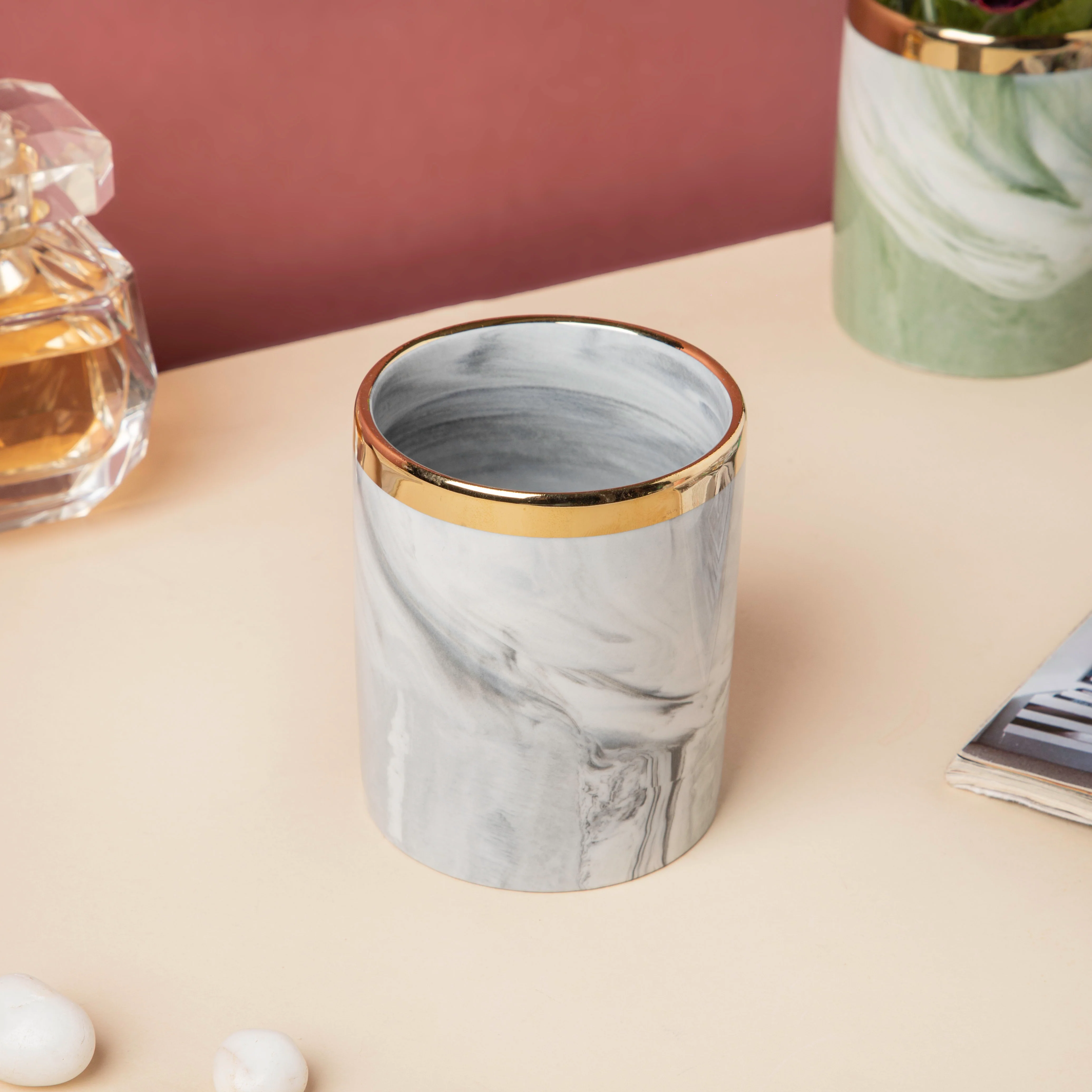 Luxe Ceramic Organiser Grey - Image 4