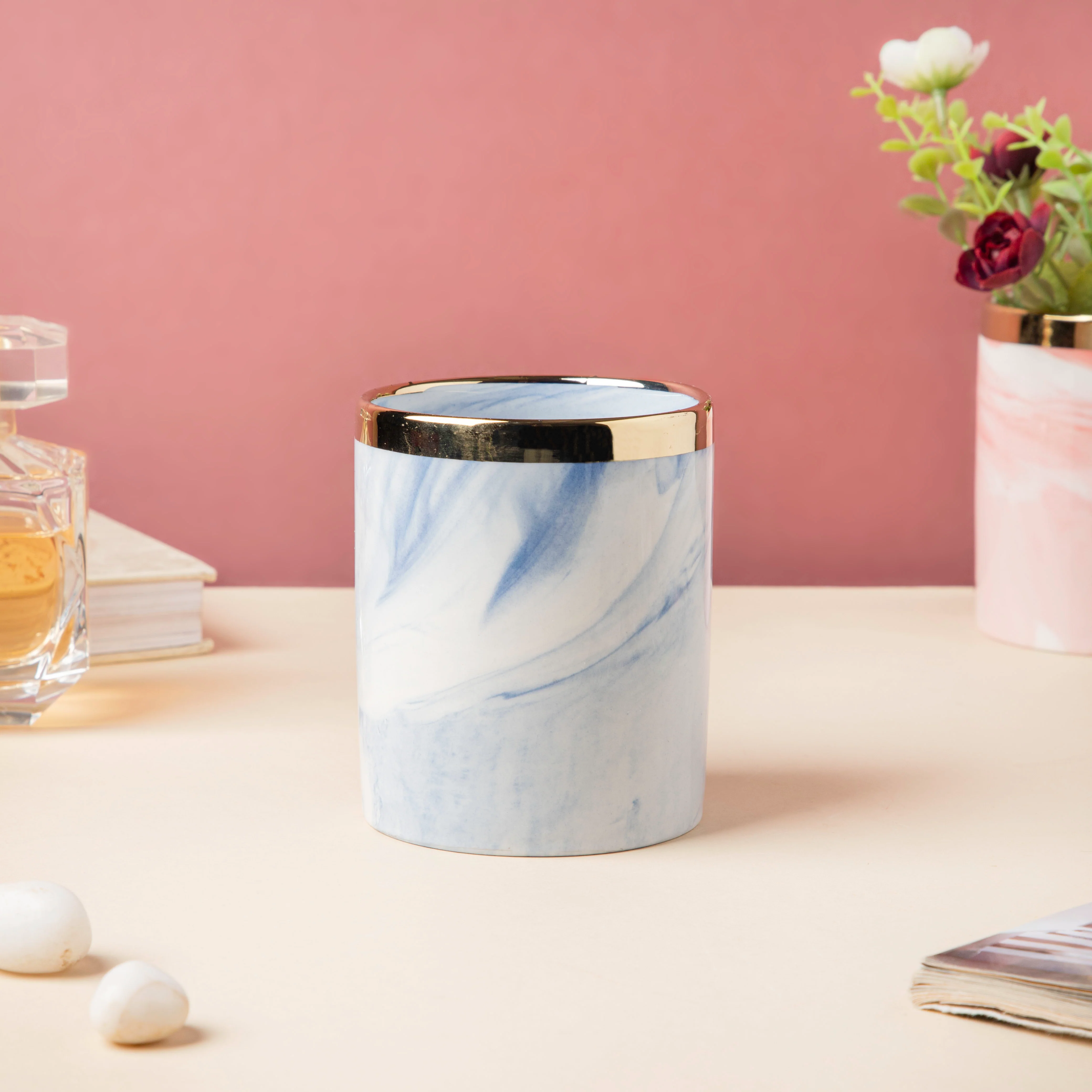 Luxe Ceramic Tumbler Blue - Image 3