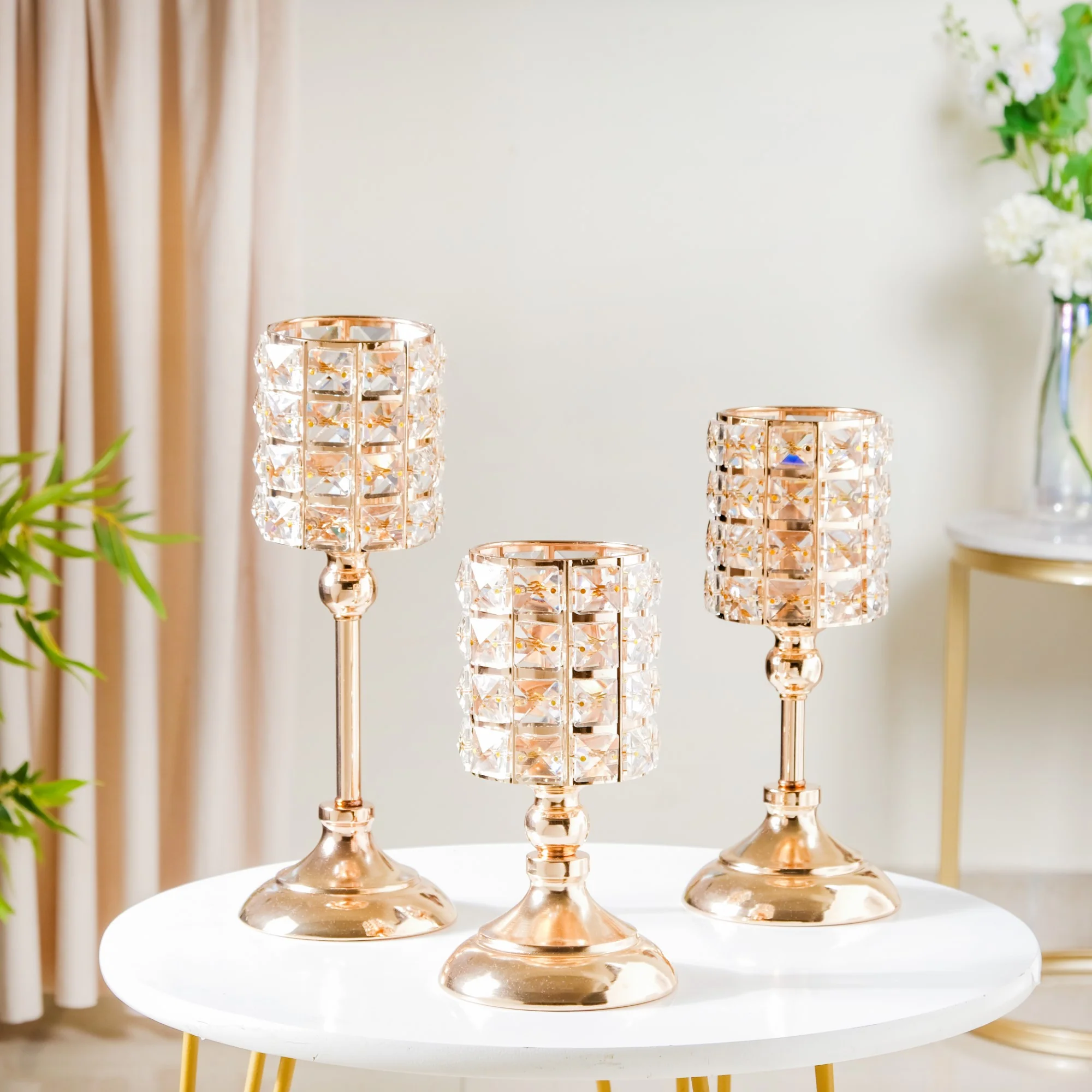 Luxe Crystal Votive Candle Holder Stand Large - Image 10
