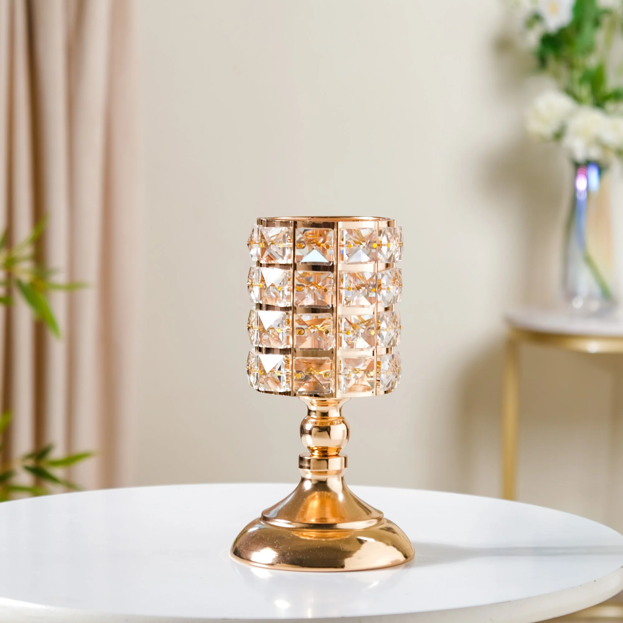 Luxe Crystal Votive Candle Holder Stand Small - Image 3