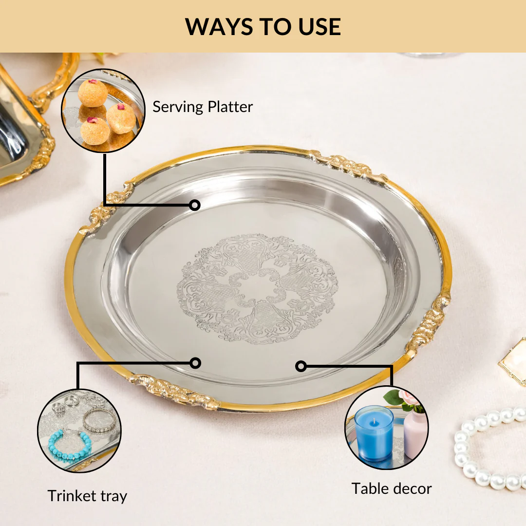 Luxe Dual Tone Decorative Tray - Image 7