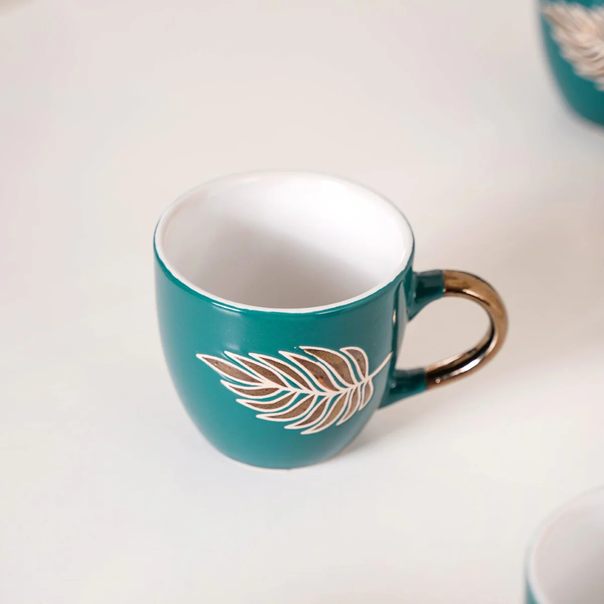 Luxe Leaf Green Tea Cup Set Of 6 250ml - Image 7