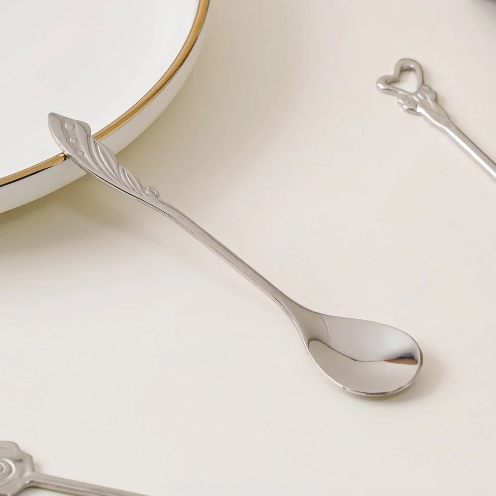 Luxe Stainless Steel Teaspoon Set Of 4 Silver - Image 6