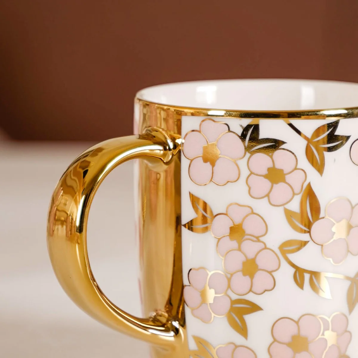 Luxury Pink Blossom Cup Set of 6 330ml - Image 8