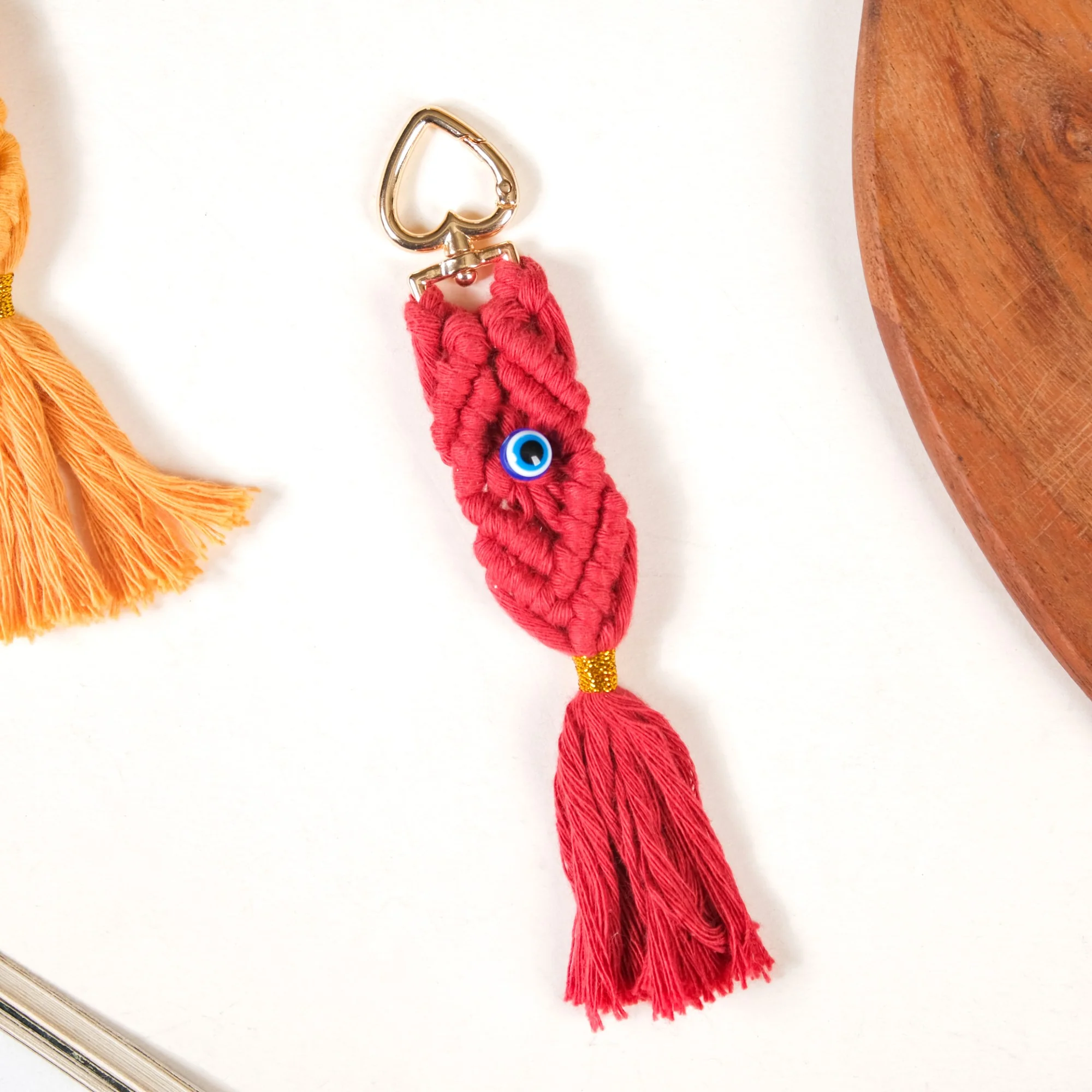 Macrame Evil Eye Keychain Set Of 4 - Image 8