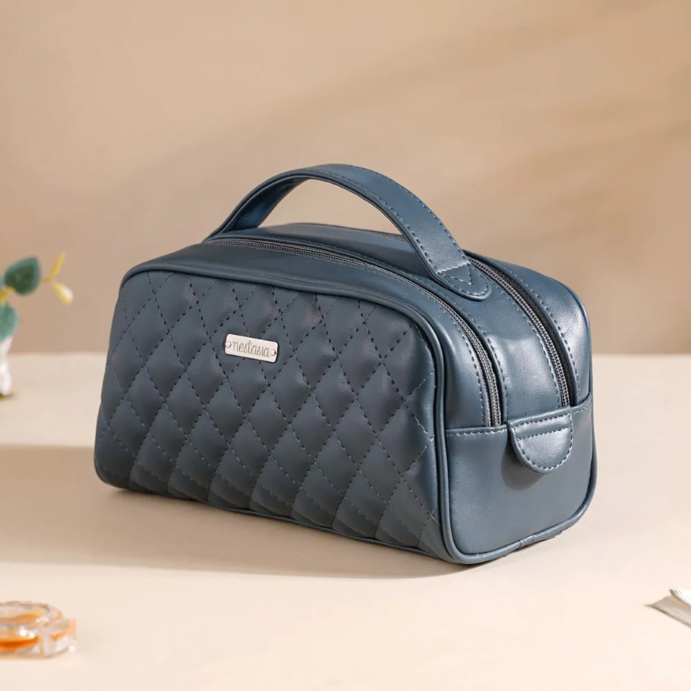 Makeup Pouch Multipurpose Large Bluish Grey - Image 15