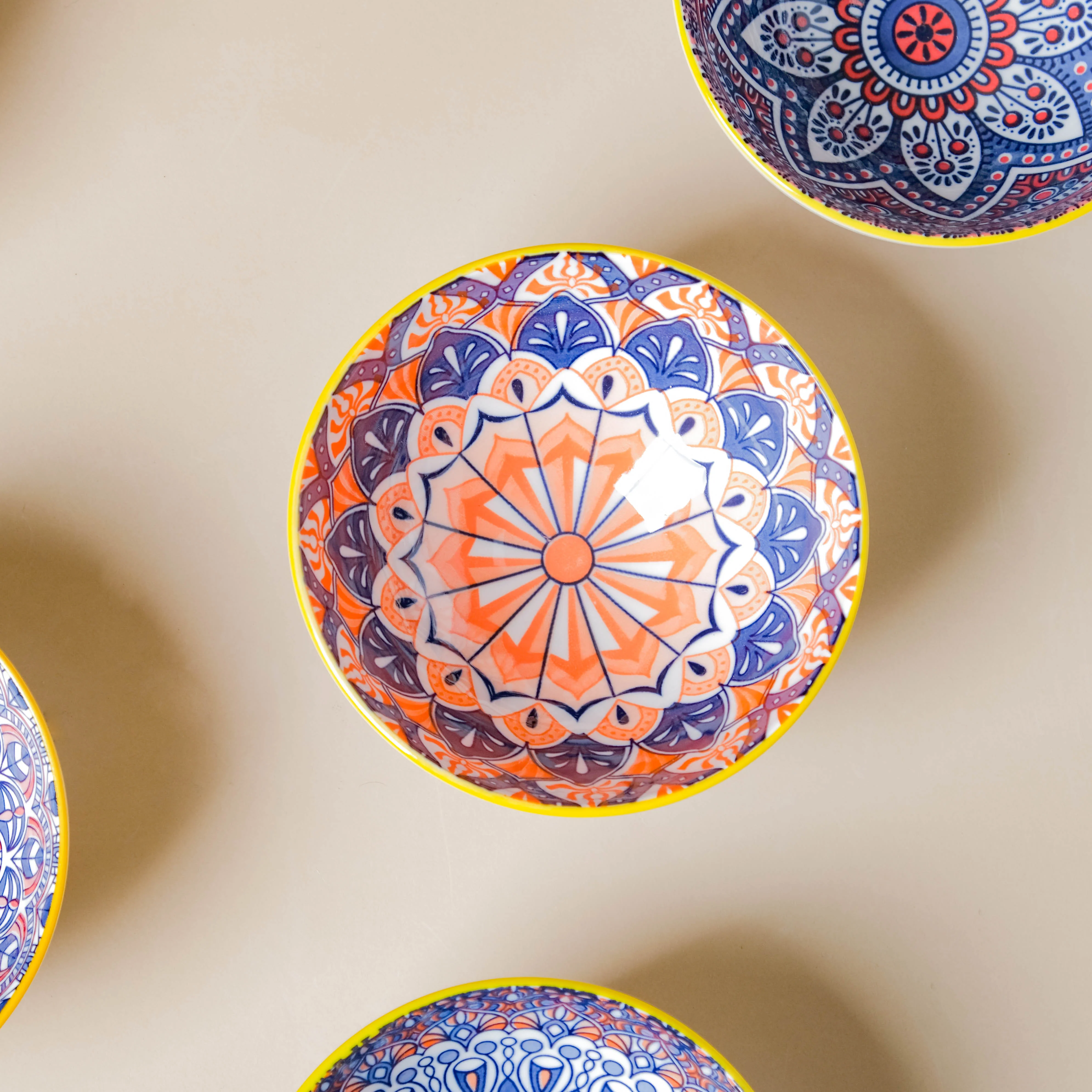 Mandala Snack Bowl Set Of 6 With Chopsticks - Image 9