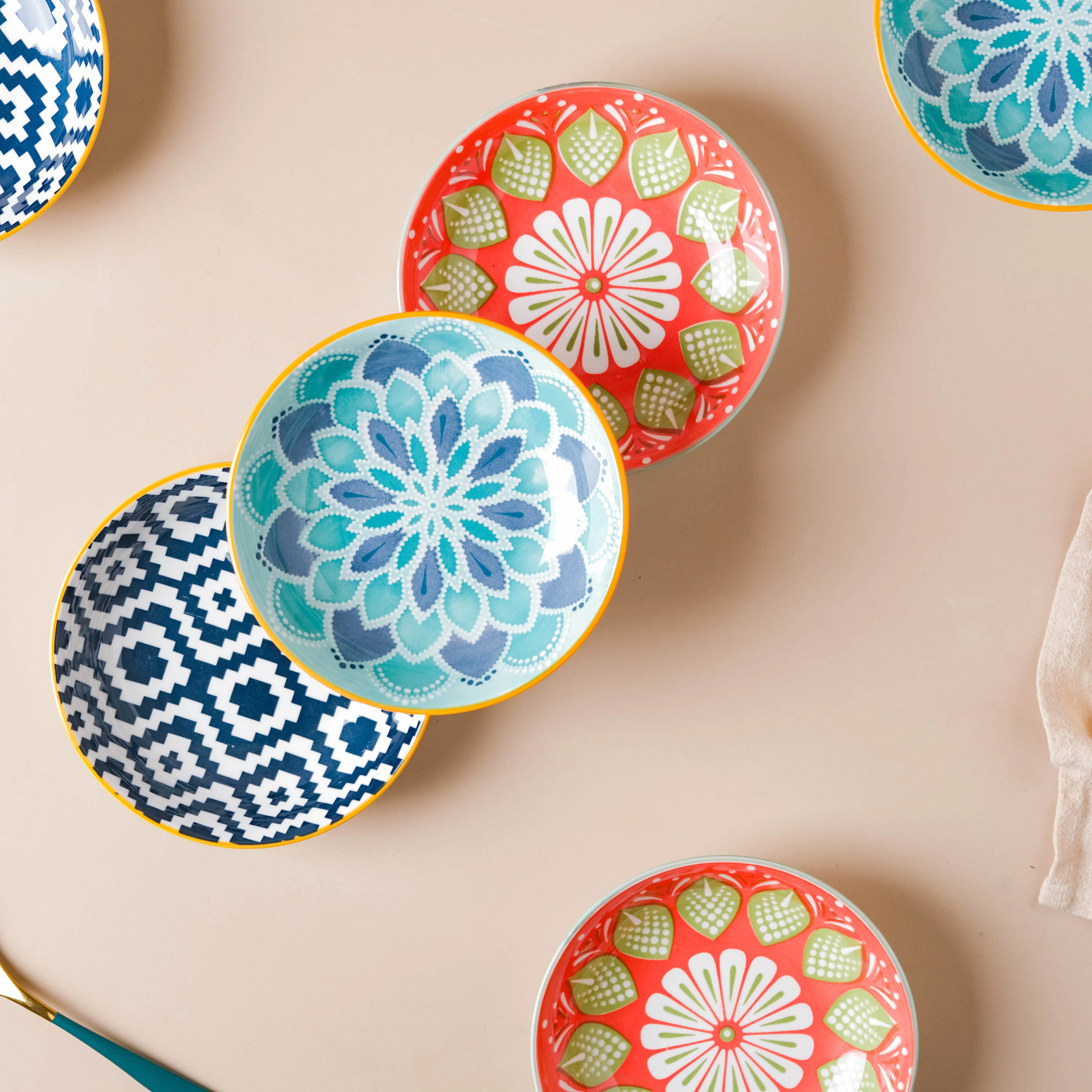 Mandala Snack Dish Set of 2 - Image 3