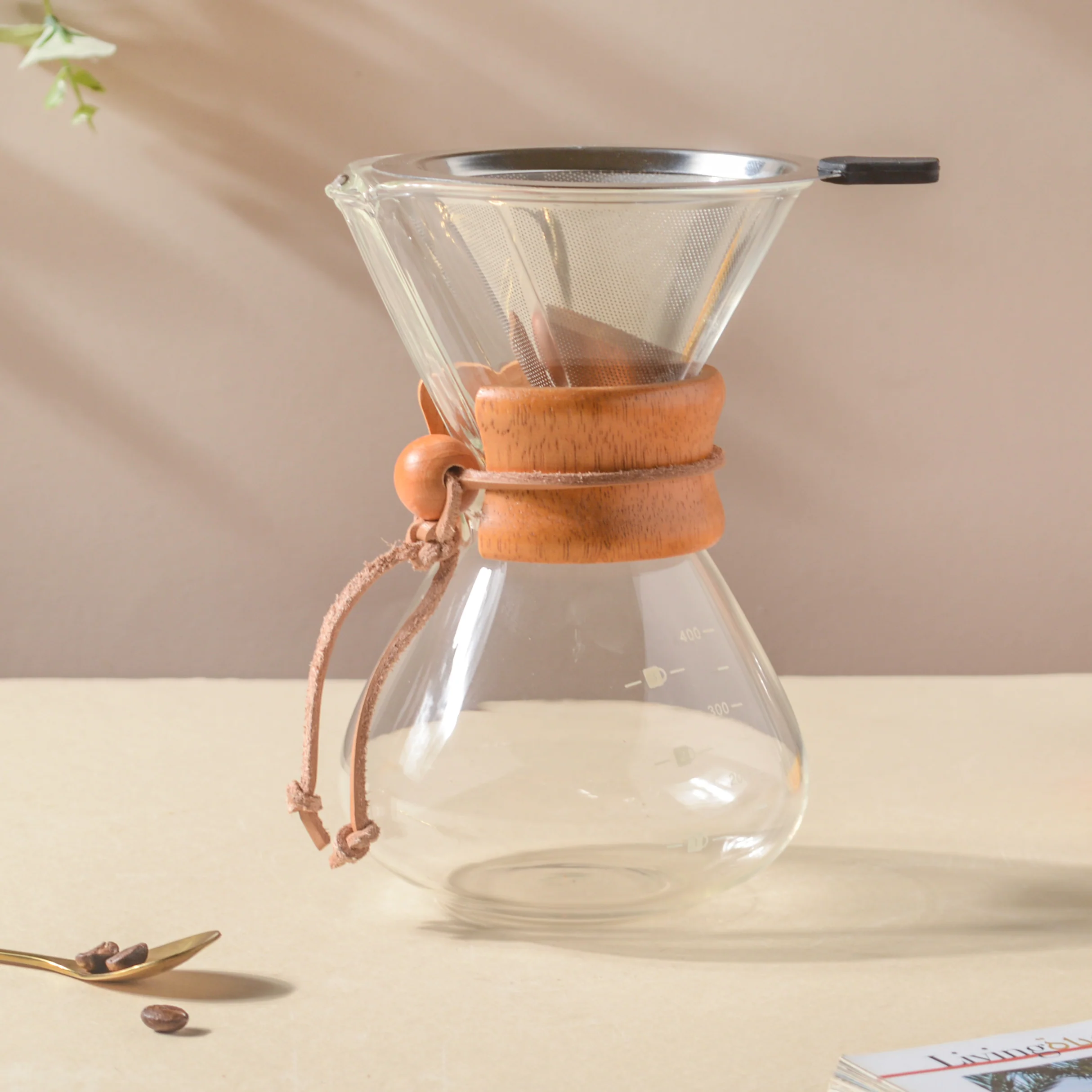 Manual Drip Coffee Maker With Borosilicate Glass Carafe - Image 4