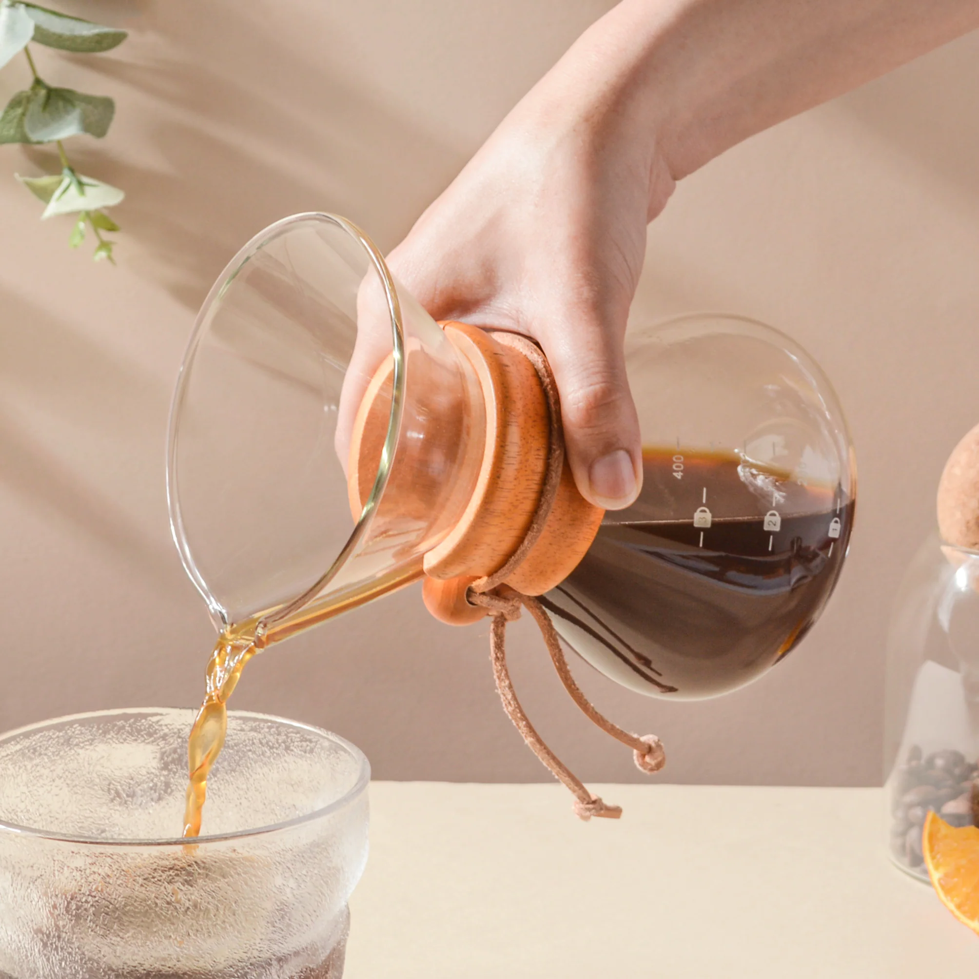 Manual Drip Coffee Maker With Borosilicate Glass Carafe - Image 5