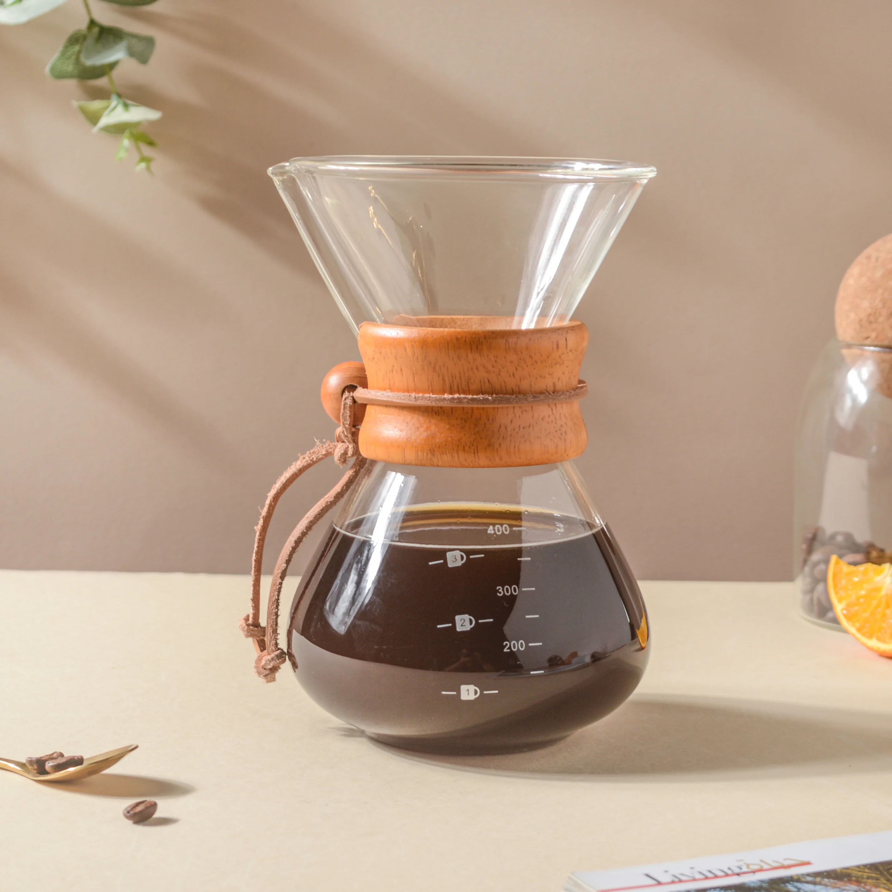 Manual Drip Coffee Maker With Borosilicate Glass Carafe - Image 6