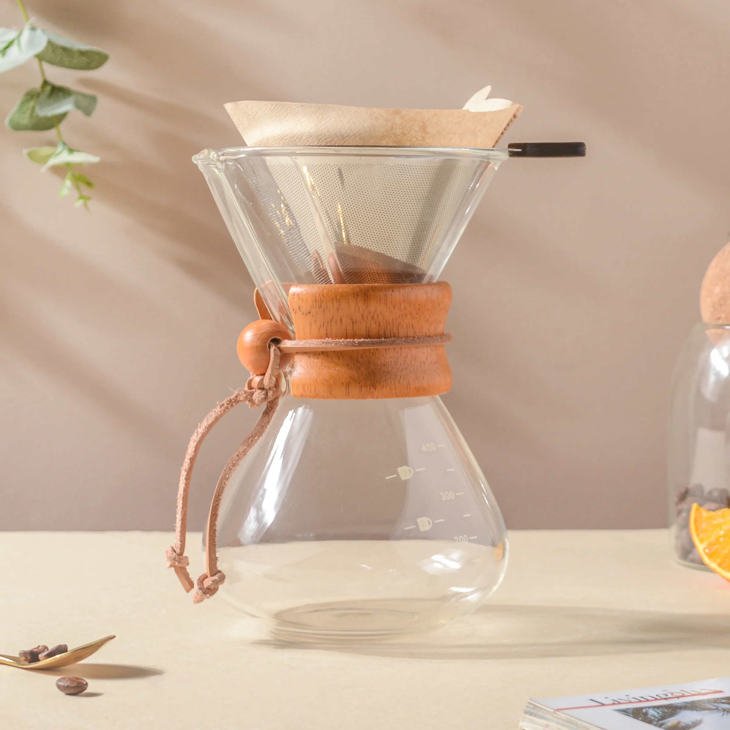 Manual Drip Coffee Maker With Borosilicate Glass Carafe - Image 9