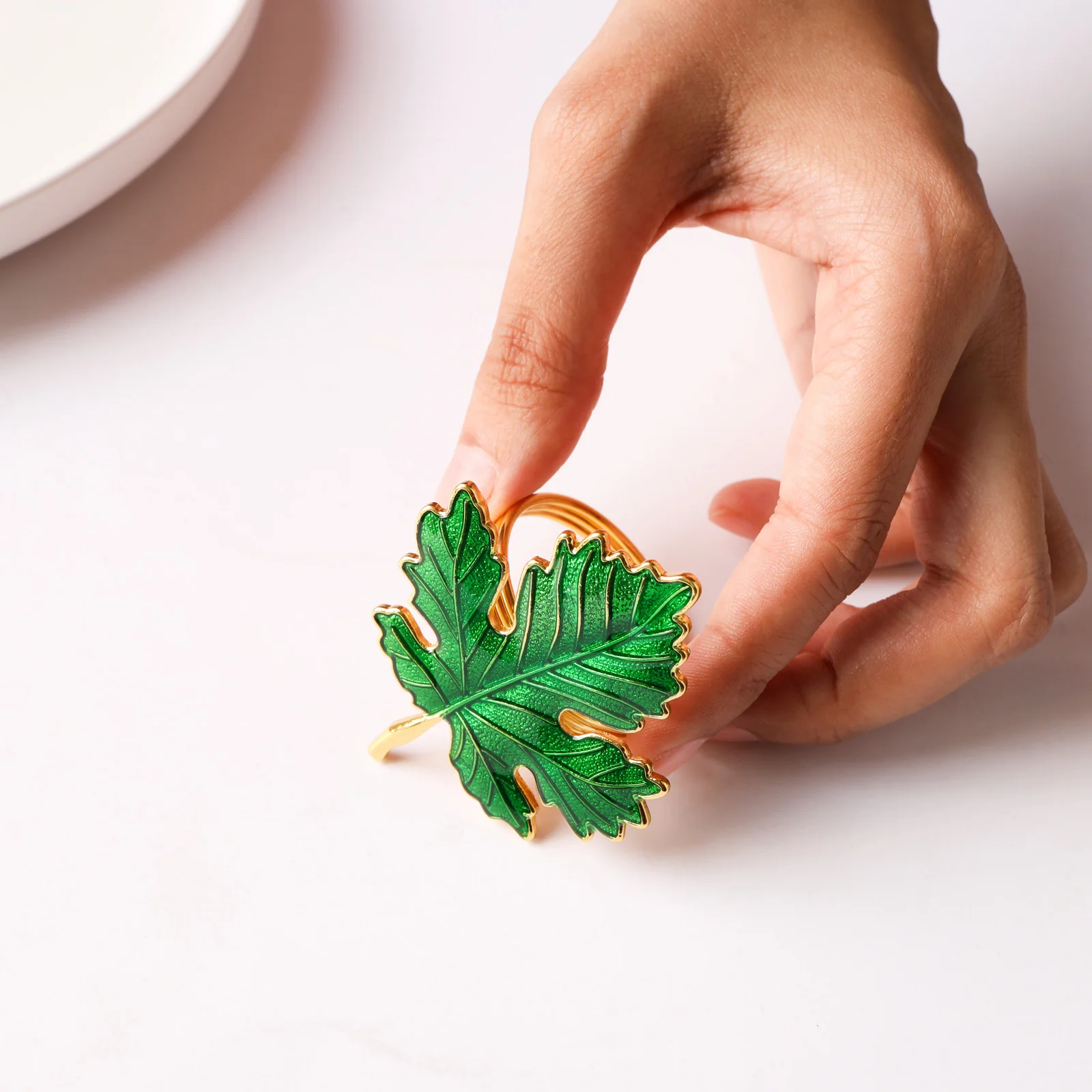 Maple Leaf Napkin Ring - Image 4