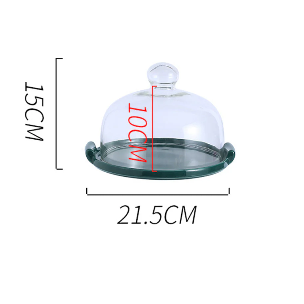 Marble Cake Plate With Cover 8.5 Inch - Image 9