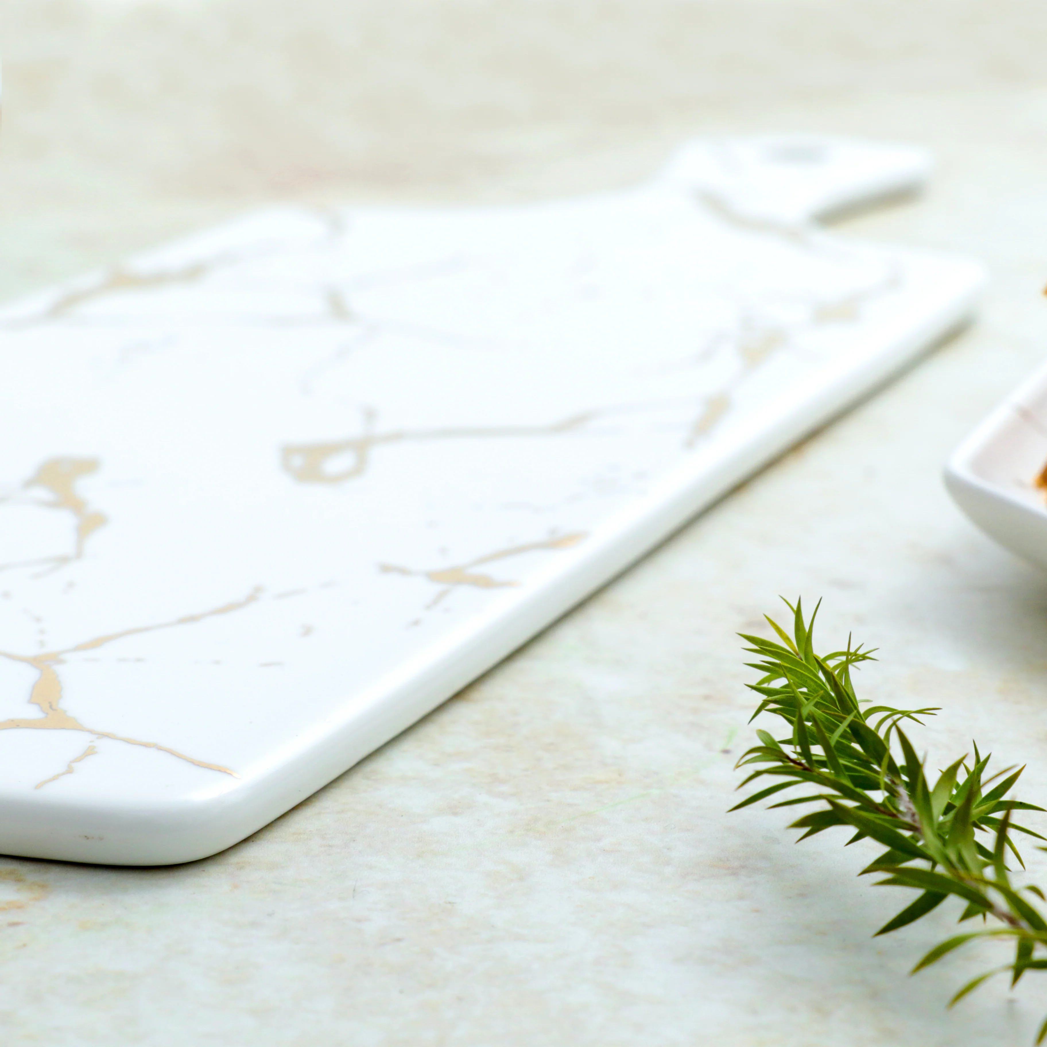 Marble Serving Platter White - Image 11