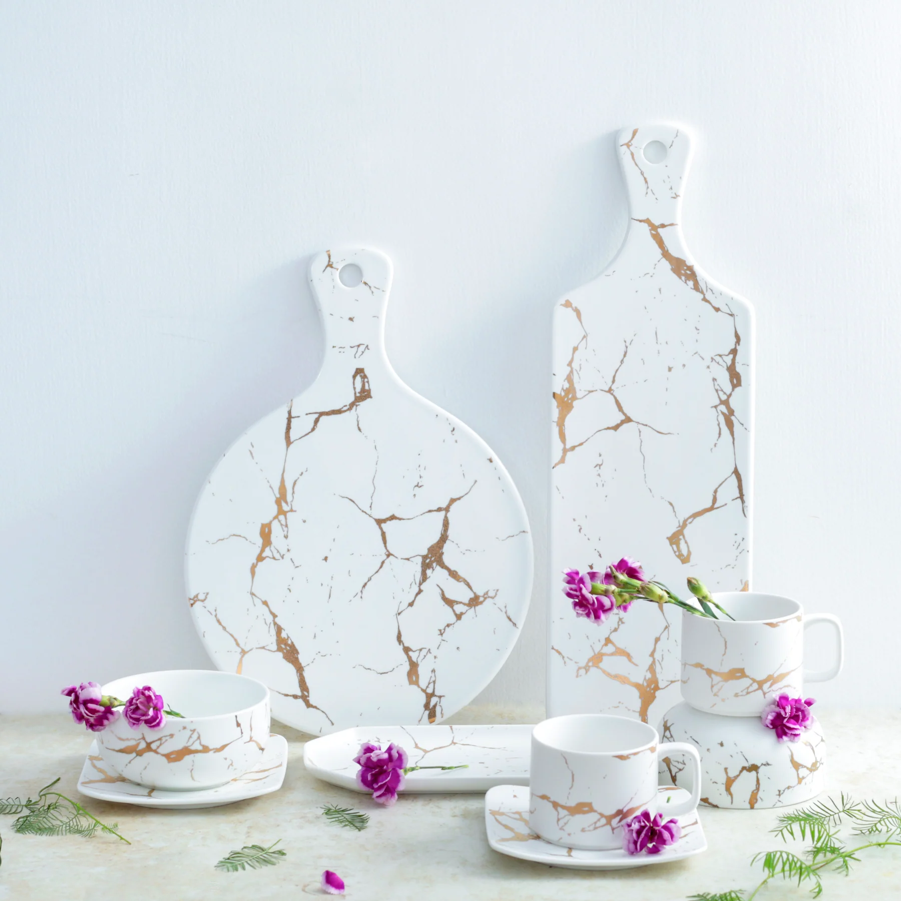 Marble Serving Platter White - Image 6
