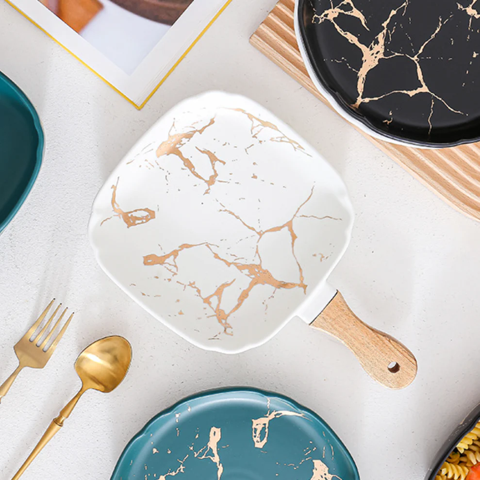 Marble Texture Square Dish - Image 6