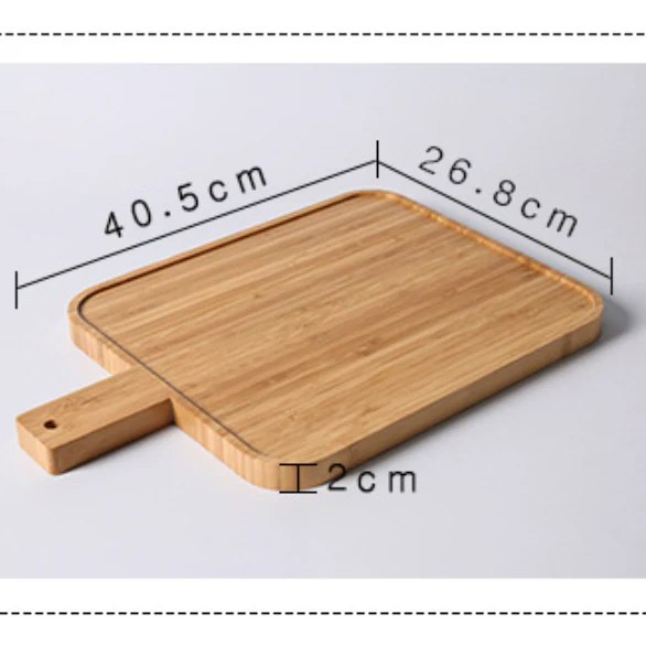 CHICERAMIC marble rectangle dish with bamboo board - Image 7