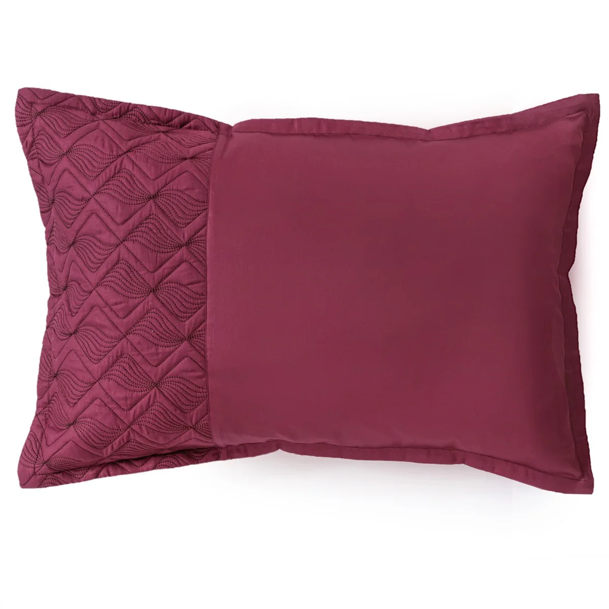 Marsala Embroidered 210TC Cotton Bed Cover With 2 Pillow Covers - Image 10