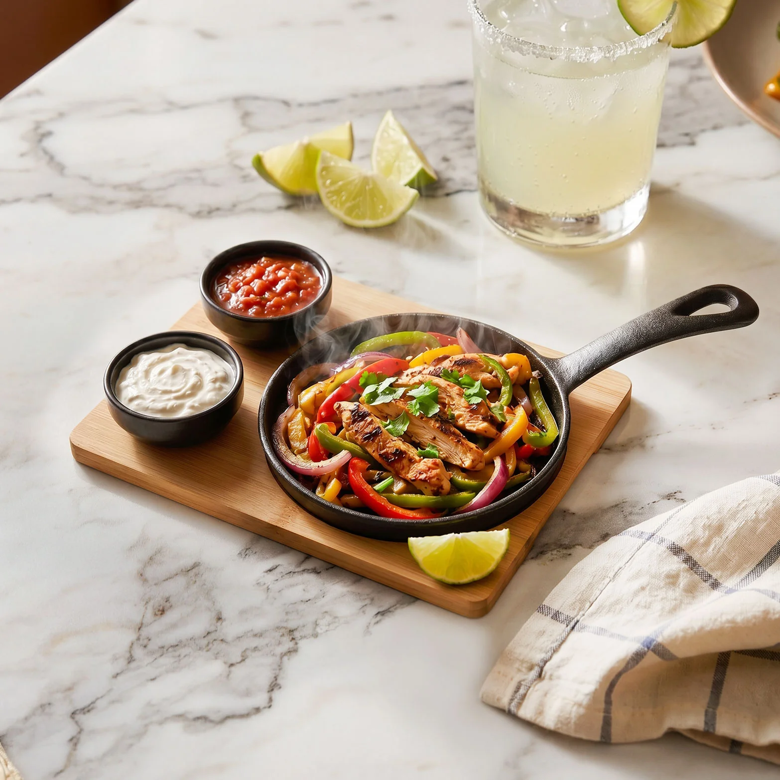 Matte Black Sizzler Pan Dip Bowl Tray Set Of 4 - Image 5