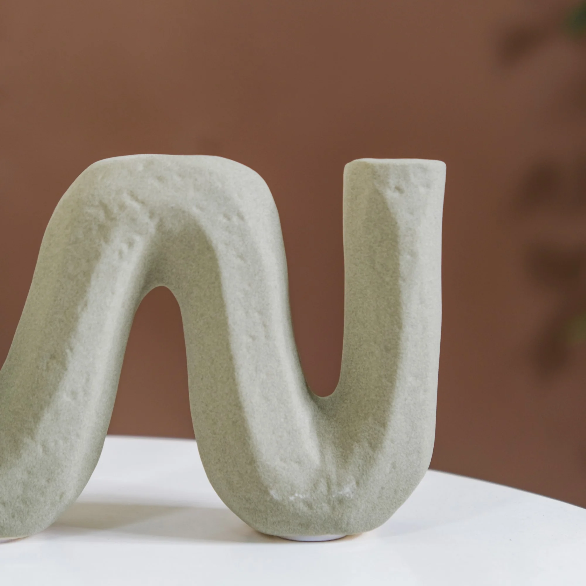 Matte Organic Chevron Vase - Image 10