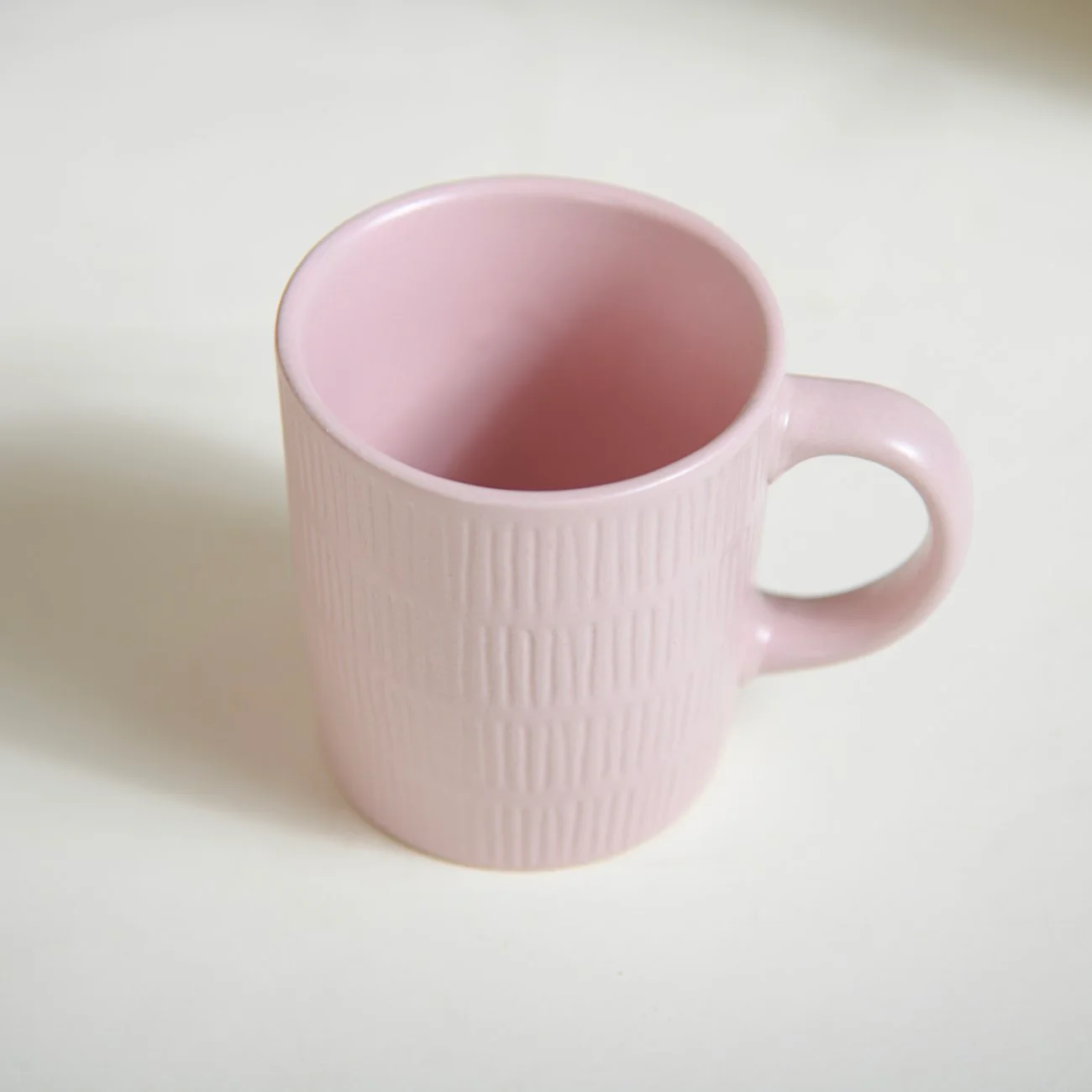 Matte Pink Ceramic Mug Set Of 6 220ml - Image 7