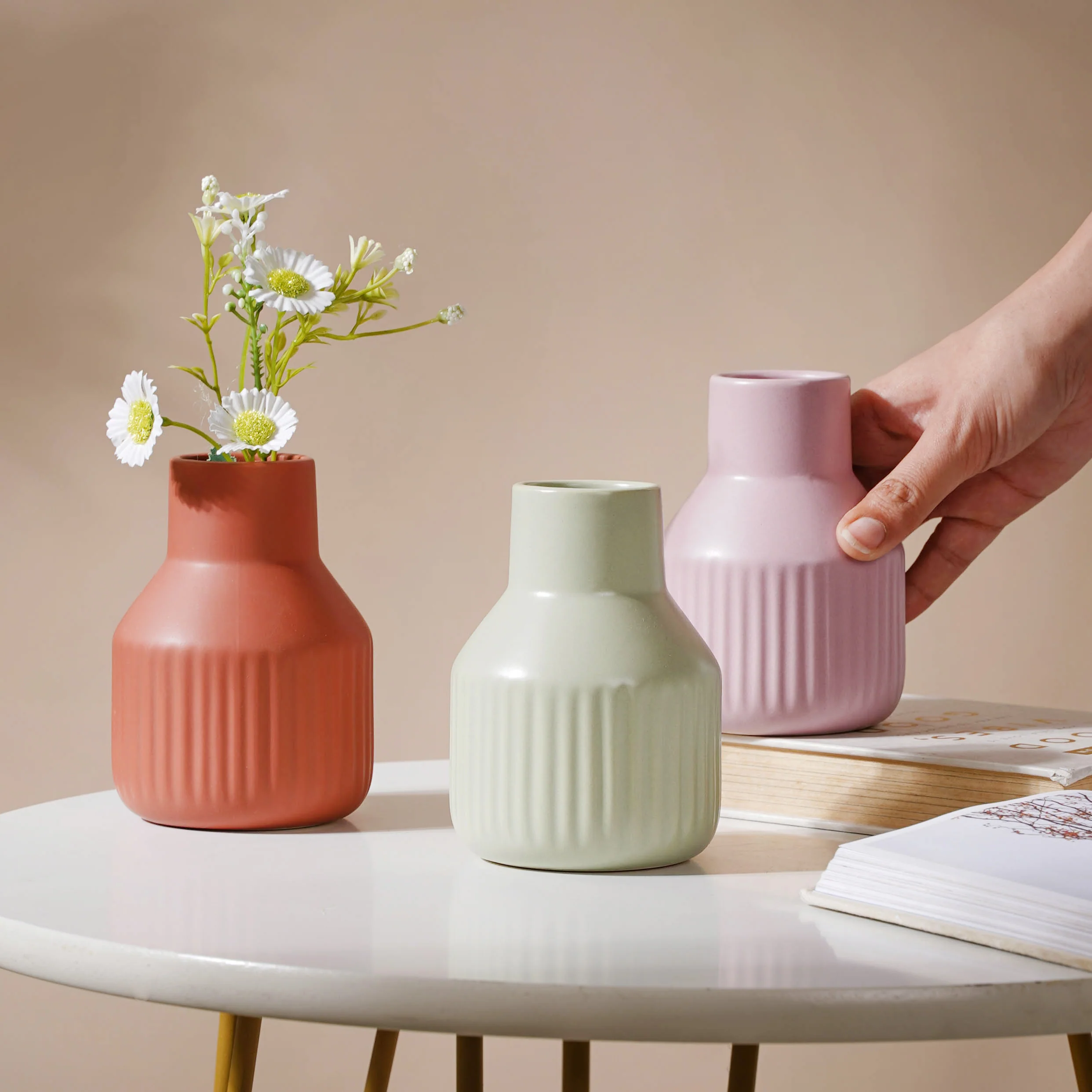 Matte Soft Hued Vase - Image 5