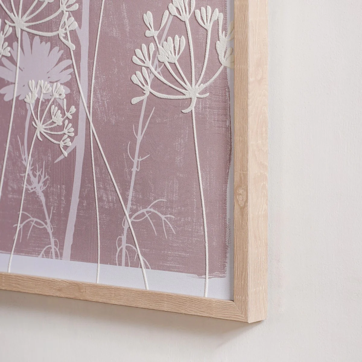Mauve Emboss Print Wall Art Set Of 2 23x17 Inch - Image 9