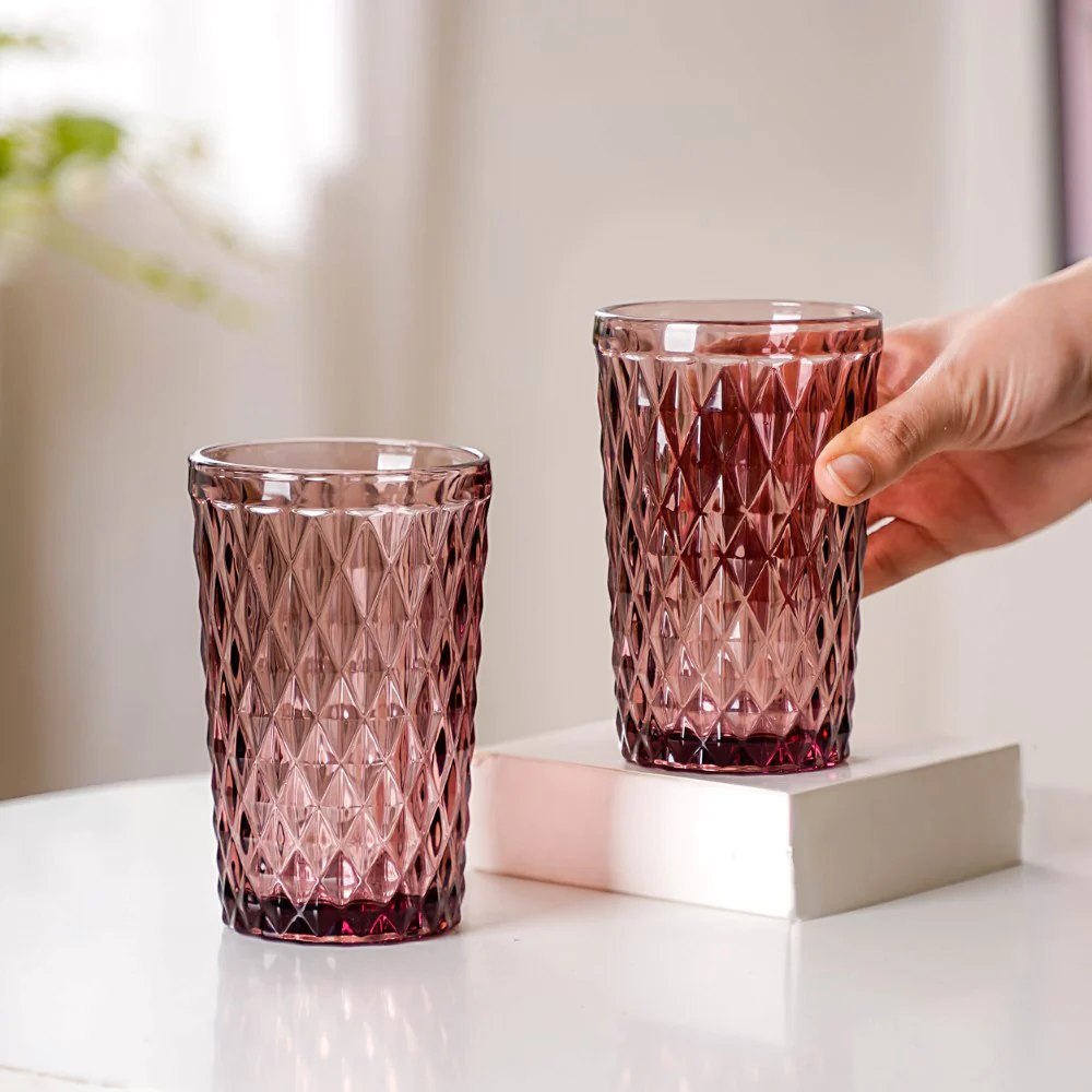 Mauve Orchid Water Cup Set of 4 - Image 2