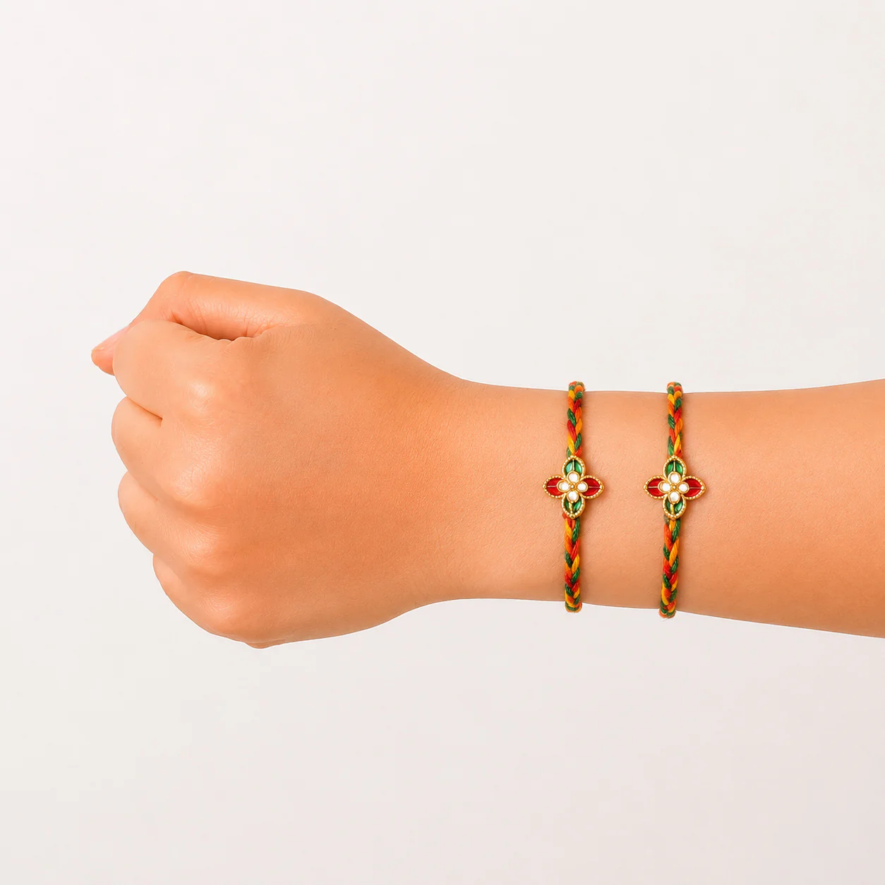Meenakari Motif Rakhi Gift Set - Image 3