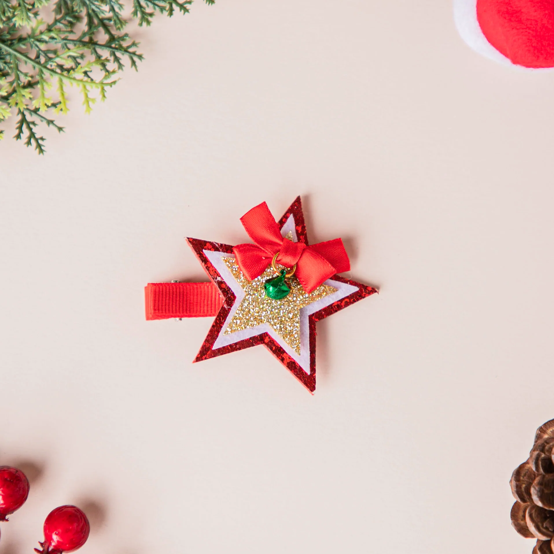 Merry Christmas Eye Frame and Hair Accessories Set of 5 - Image 5