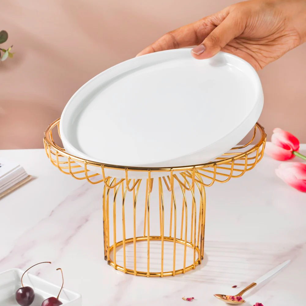 Metallic Cake Stand 8 inch - Image 12