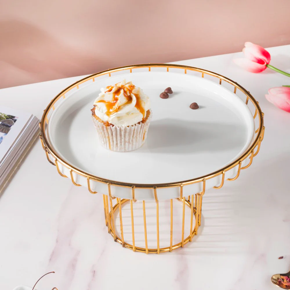 Metallic Cake Stand 8 inch - Image 6