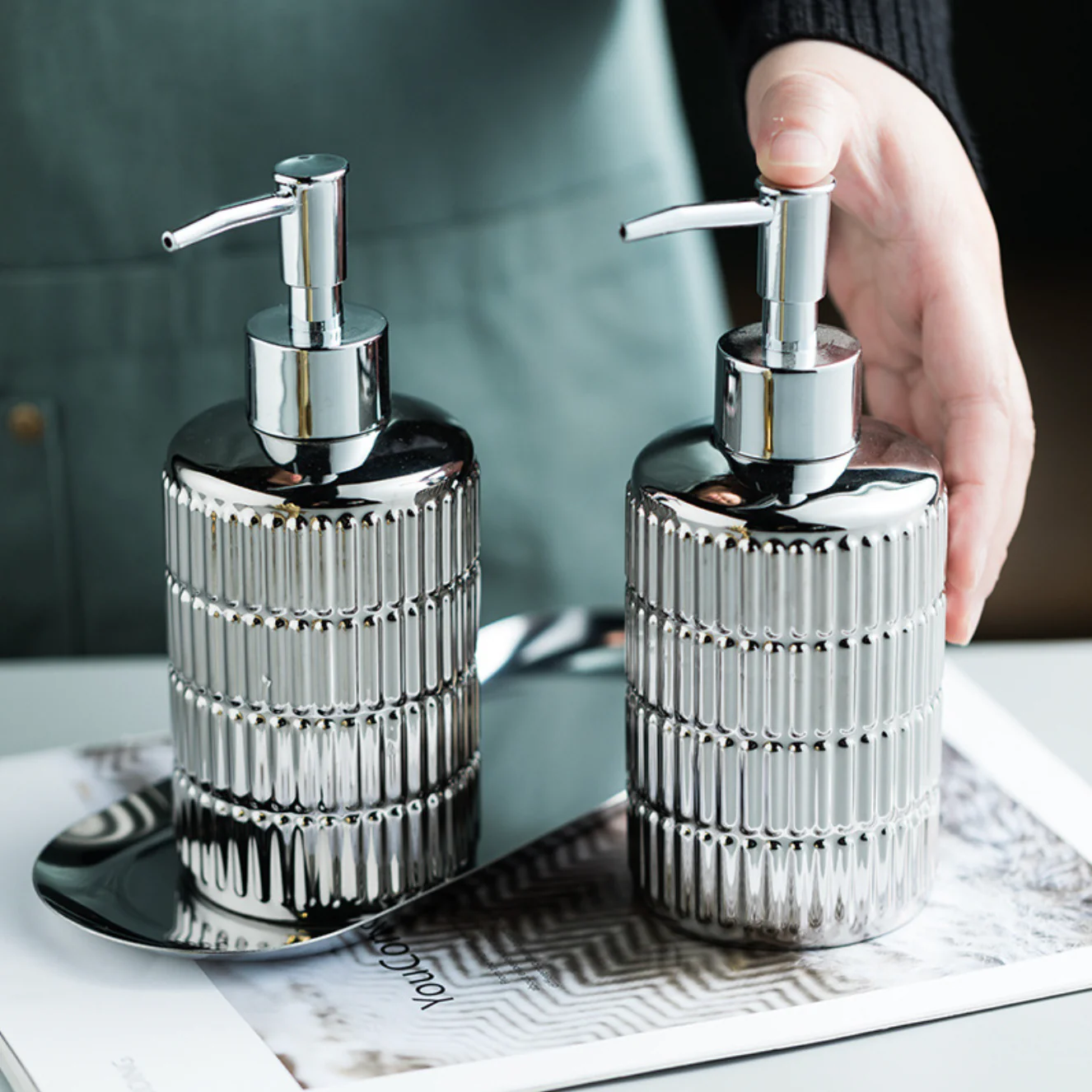 Metallic Dispenser Bottle - Image 11
