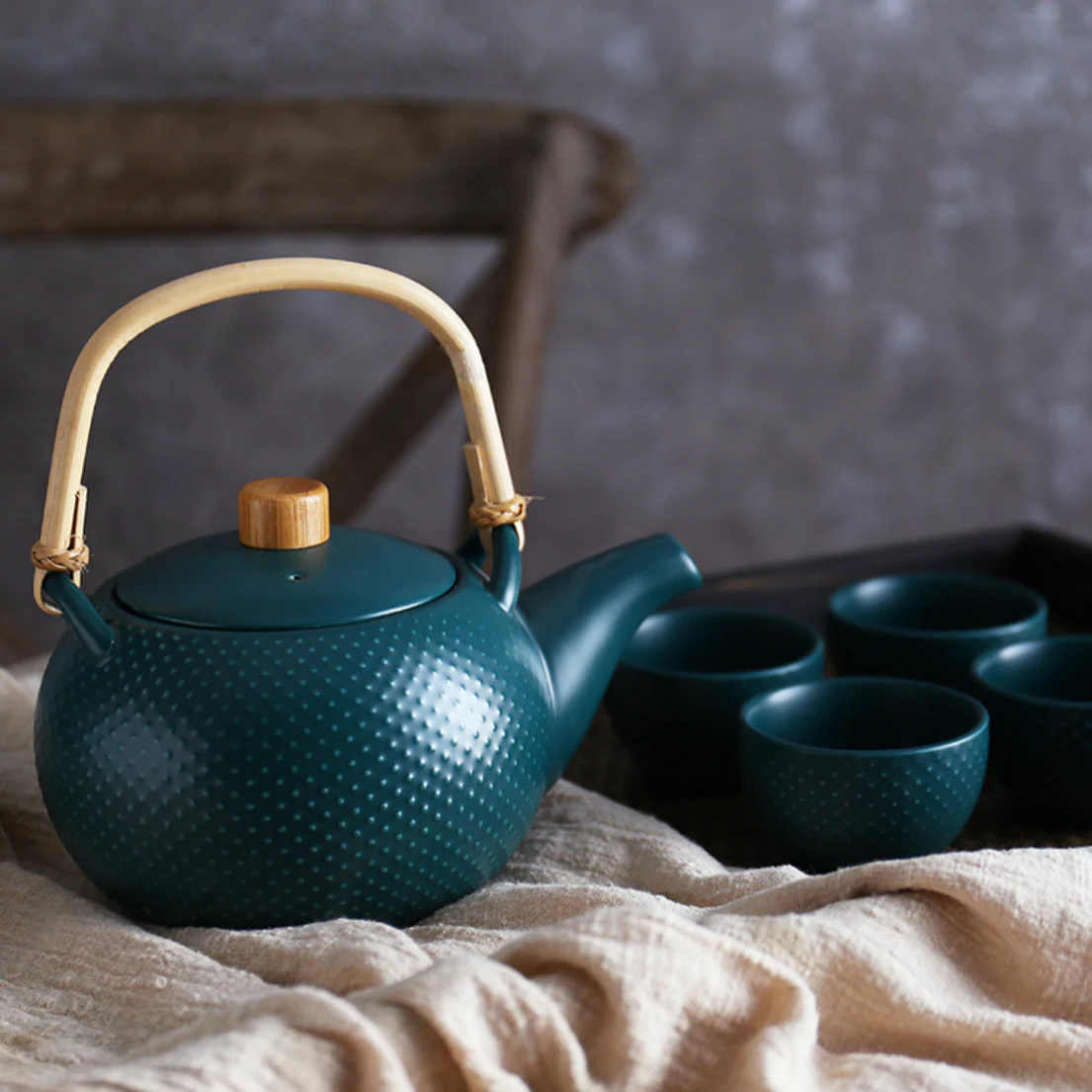 Midnight Green Tea set - Image 2