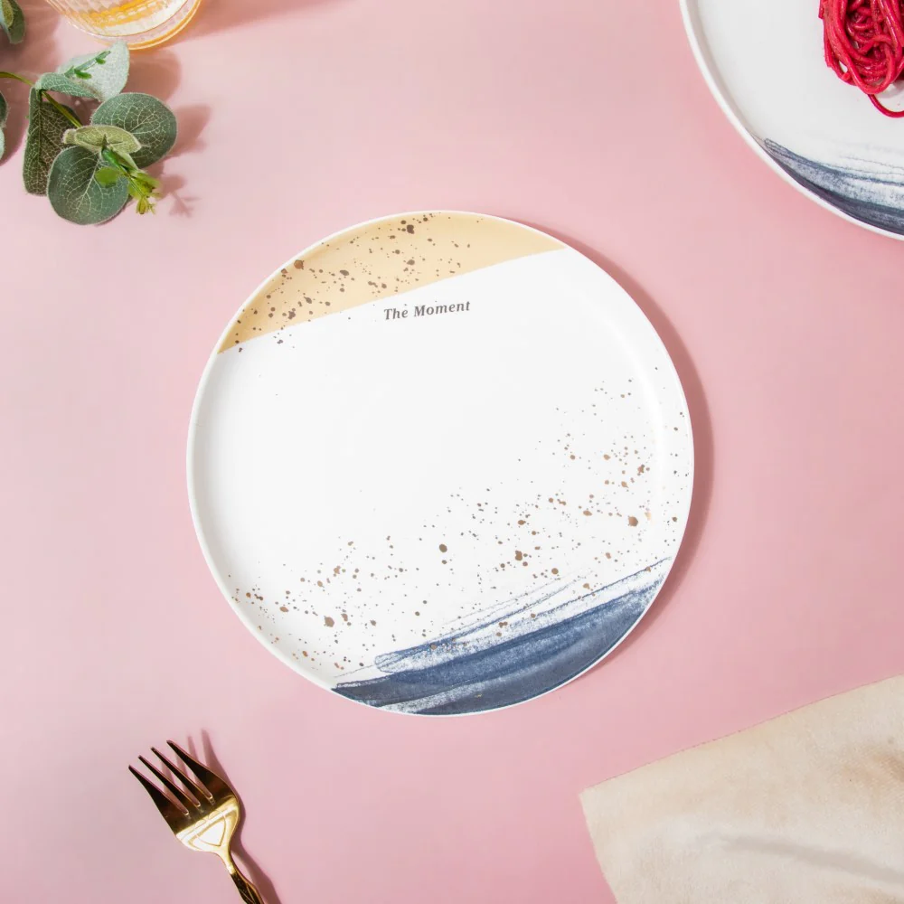 Midnight Ceramic Appetizer Plate 8 Inch - Image 4