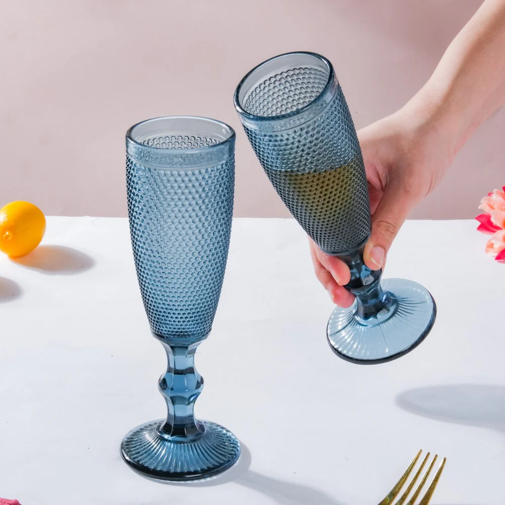 Mimosa Glass Blue Set Of 6 150 ml - Image 2