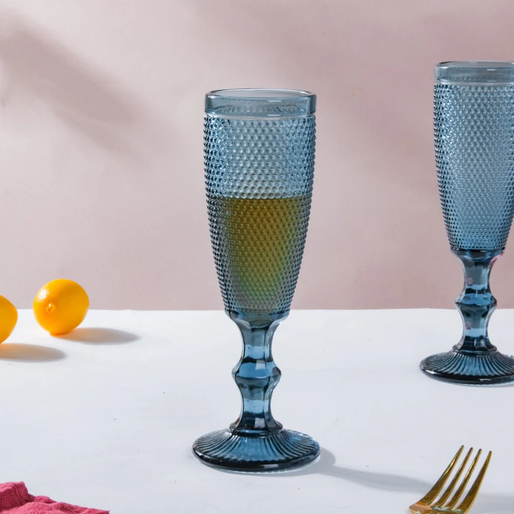 Mimosa Glass Blue Set Of 6 150 ml - Image 6