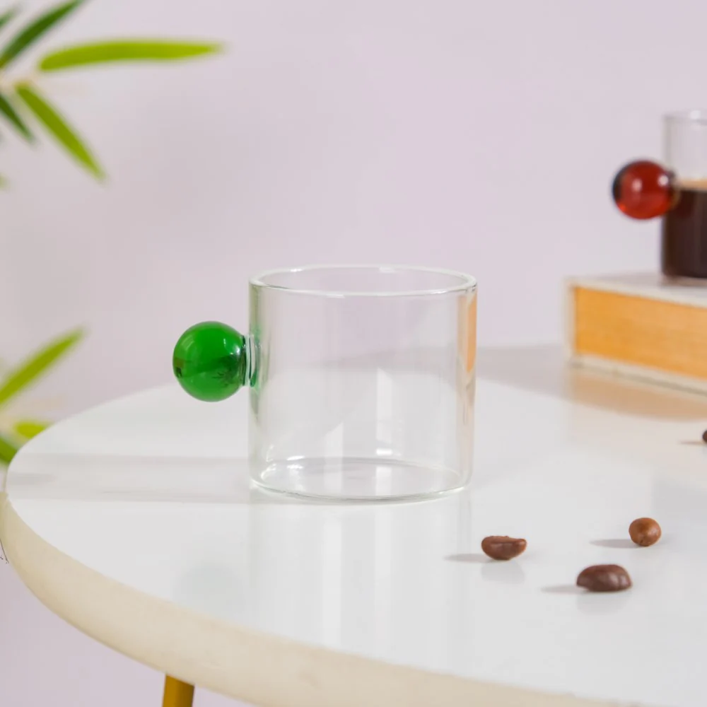 Mini Espresso Shot Glass Cup Green 70ml - Image 4