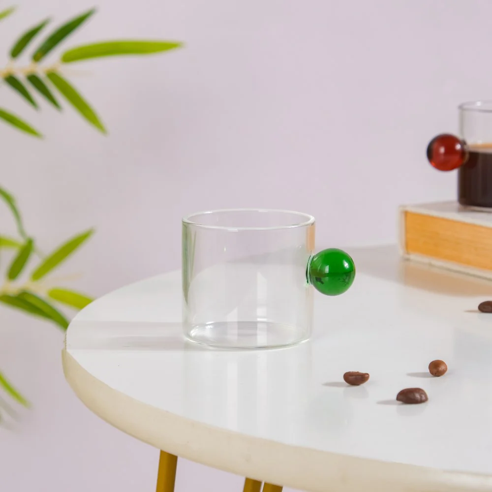Mini Espresso Shot Glass Cup Green 70ml - Image 5