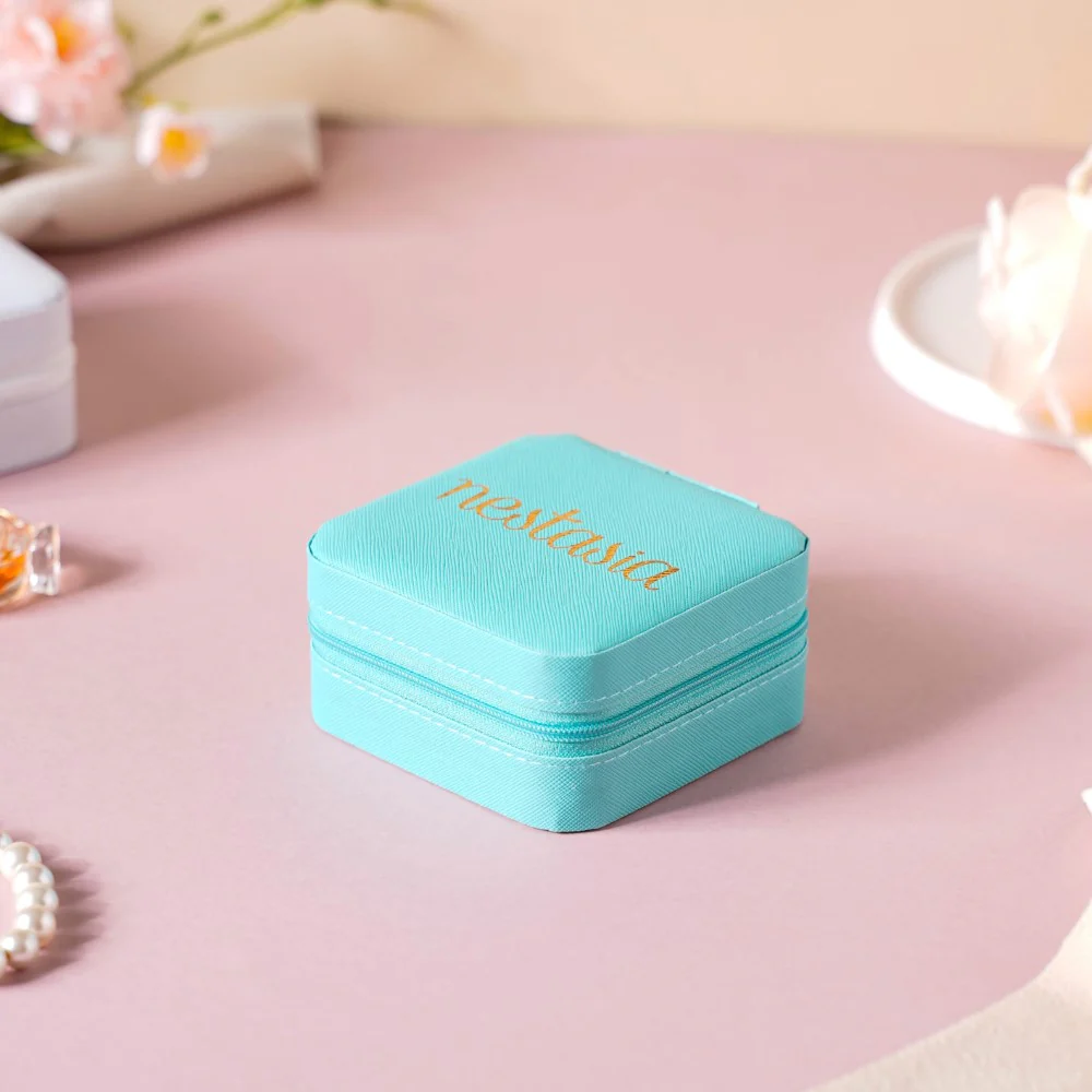 Mini Jewellery Storage Box Sea Green - Image 10