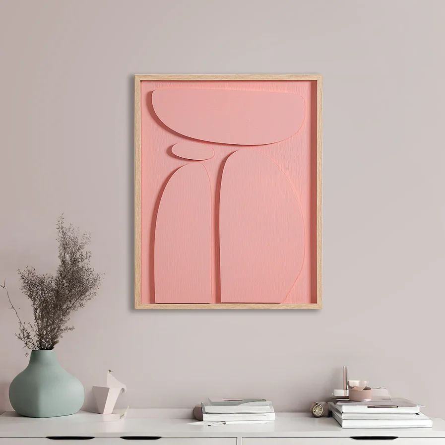 Minimalist 3D Wall Decor Artwork 20x16 Inch - Image 3