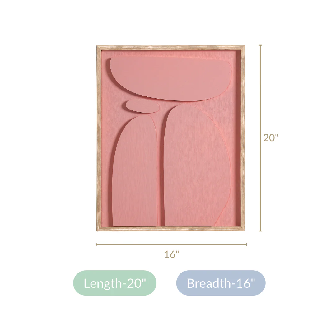 Minimalist 3D Wall Decor Artwork 20x16 Inch - Image 5