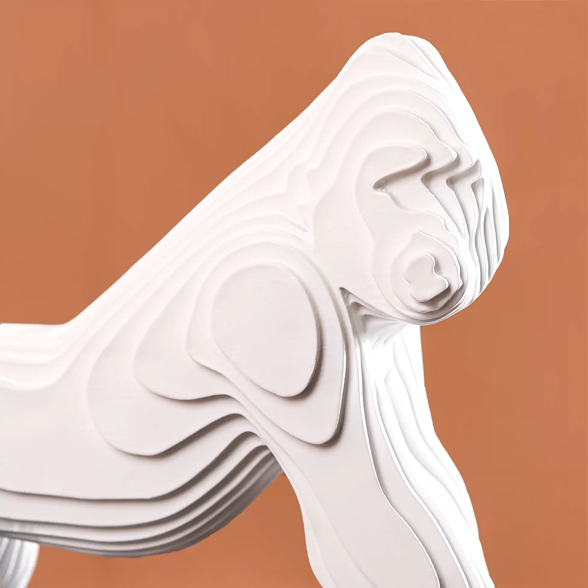 Minimalist Gorilla Sculpture White - Image 10
